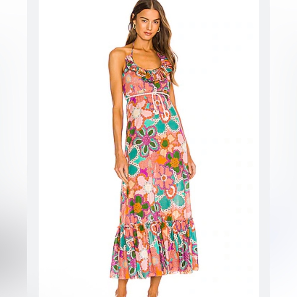 Zimmermann Lola Frill Picnic Midi Dress - Picture 3 of 9
